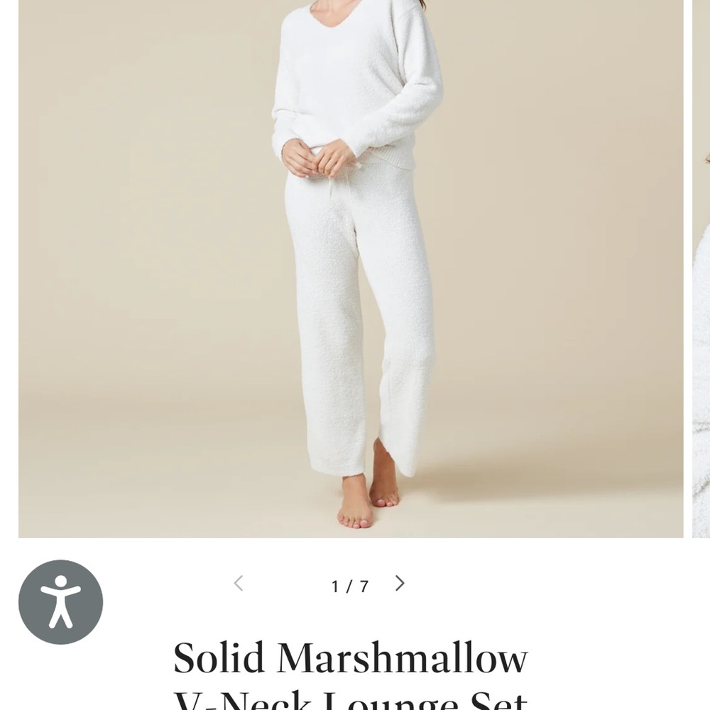 BRAND NEW SOFTIES Marshmallow V-Neck Lounge Set